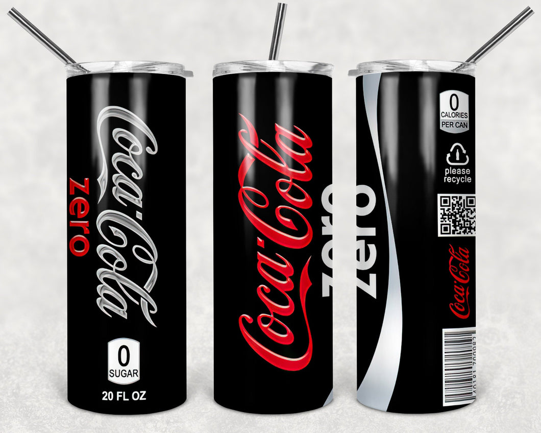 Coke Zero Themed Drink Tumbler - 20 ounce