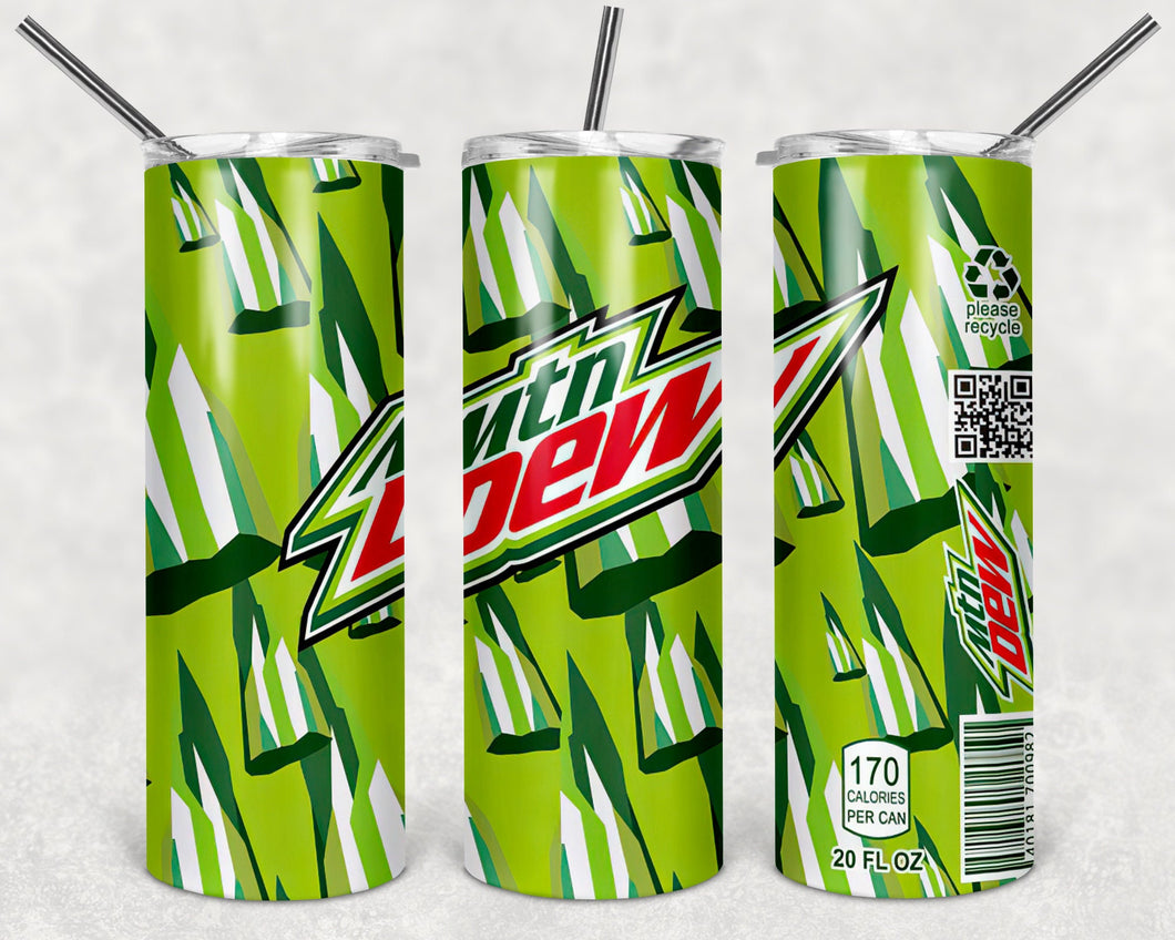 Mt Dew Soda Themed Drink Tumbler - 20 ounce