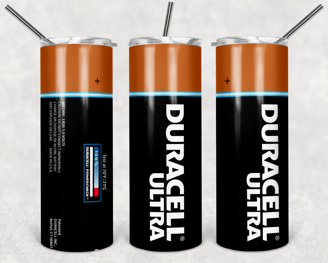 Duracell Battery Themed Drink Tumbler - 20 ounce