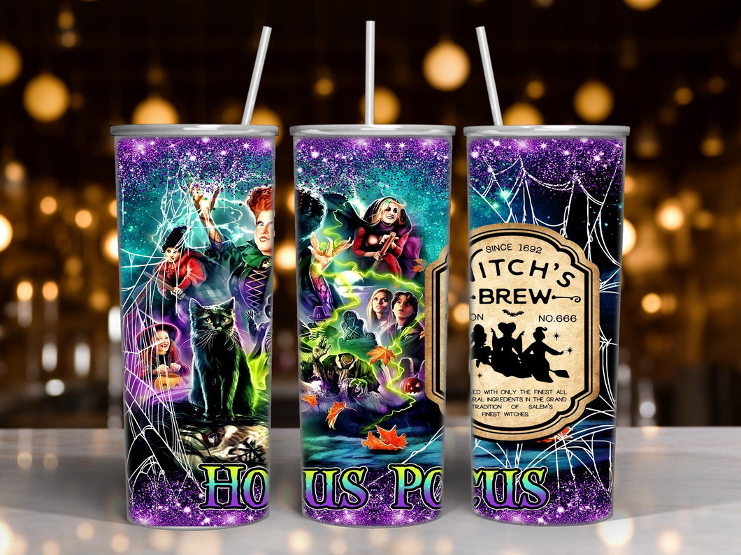 Halloween Hocus Pocus Winnifred Mary Sarah Sanderson Witch Drink Tumbler - 20 ounce