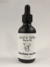 Load image into Gallery viewer, Wicked Bars Black Amber and Plum Beard Oil
