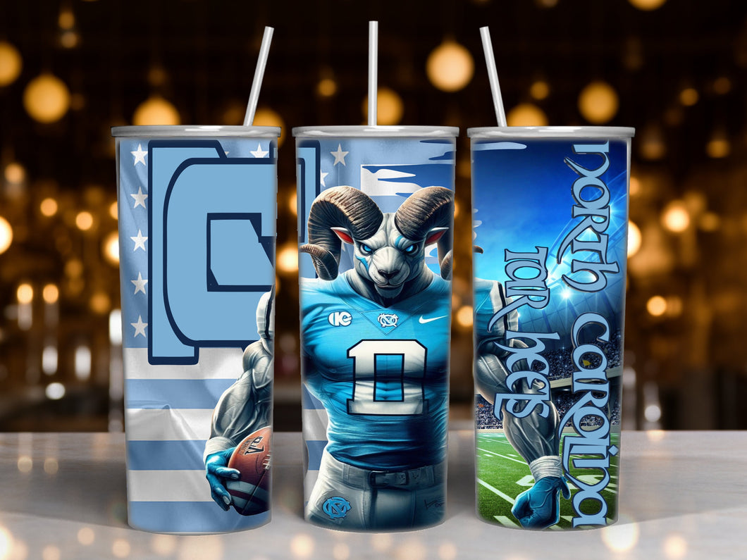 College - UNC Tarheels - Sublimation Tumbler - 20 ounce